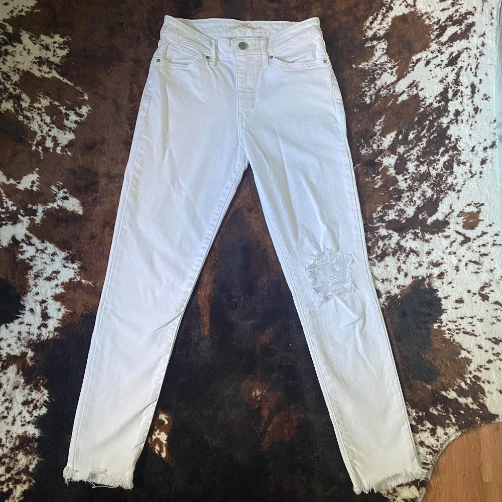 Levi High Rise Ankle Skinny Jeans